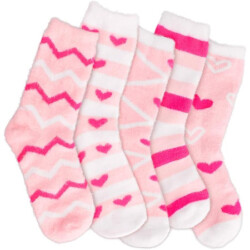 These warm and cozy Valentine's Day socks make a perfect gift for your wife, girlfriend, mother, sister, or friend. These 5 pairs of cute socks will be shipped in a beautiful gift box, ready to give.