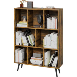 This short bookcase provides ample storage space while taking up minimal floor space. Its compact design is ideal for small spaces, helping you stay organized without sacrificing room.