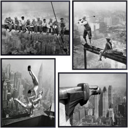 These 8x10 vintage New York City skyline prints are ready for framing and hanging on your wall. They make a great gift for anybody interested in vintage photography.